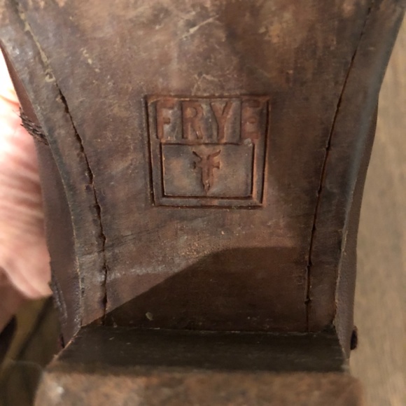 Frye Courtney Lace Up Leather Boots Brown Size 8 Taylor Swift Inspired - Picture 7 of 8